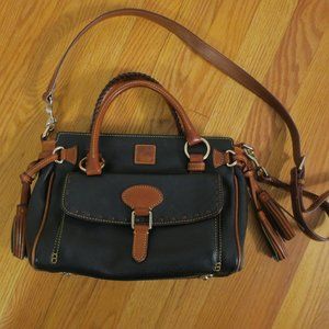 Dooney & Bourke Florentine Navy Handbag 11" x 8" x 5"